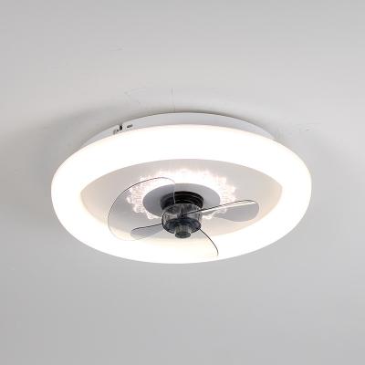 China MODERN New Design LED Remote Control Fans Lights White Ceiling Fan With Light for sale