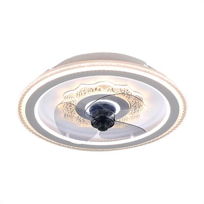 China MODERN Modern Aluminum LED Fans Lights Remote Control Ceiling Fan With Light for sale