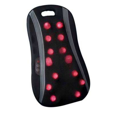 China 2021 Full Body Comfortable Infrared Heat Electric Seat Massager Shiatsu Back Massager Cushion for Car and Home for sale