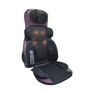 China Portable Shiatsu Neck and Back Massage Cushion Shiatsu Rolling Massage Chair Back Kneading Full Protection for sale