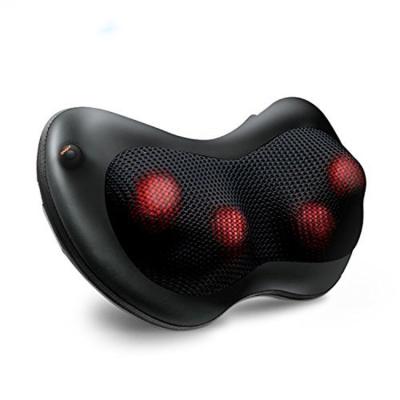 China Body Shiatsu Heating Neck And Waist Massager Rechargeable Kneading Pillow for sale