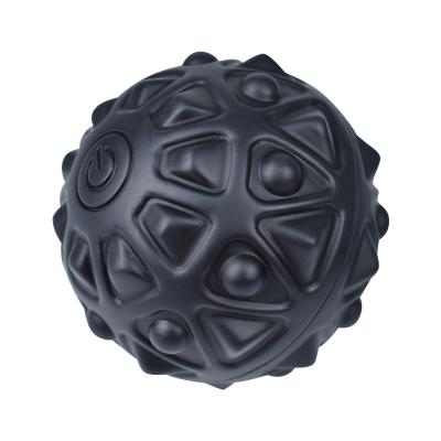 China vibration & Excise 2 Speed ​​Intensity Vibrating Mini Black Yoga Massage Ball For Muscle And Fitness for sale