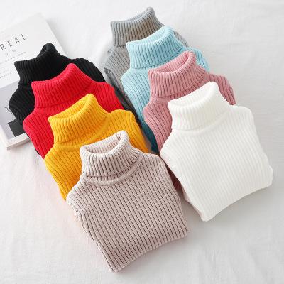 China Anti-wrinkle girls' turtle neck sweater knitting girls' sweater new in autumn and winter 2020 for sale