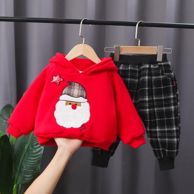 China Kids Casual Clothing For Christmas Winter Kids 2 Piece Set Boys And Girls Hoodie Costume for sale