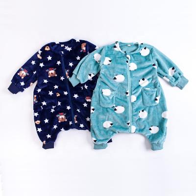 China Breathable Baby Pattern Animal Pajamas For Autumn And Winter Children's Sleepwear for sale