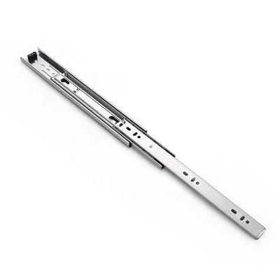 China 42mm Width 3 Times Full Extension Contemporary Ball Bearing Slide Telescopic Rails For Furniture Rails for sale