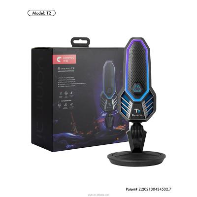 China Unique USB Microphone Design Gaming Mic Laptop Streaming YouTube Microphone USB Music Computer Microphone For Singing MIC Game for sale