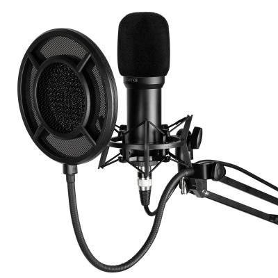 China Professional USB Microphone Q10B Condenser Microphone With Arm Stand Mic For Pc Suitable Studio Recording Singing for sale