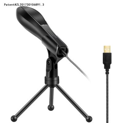 China Wired microphone only 1 USD new Q5B microphone fashionable gaming wired stereo capacitive microphone with stand for sale