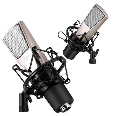 China Professional Microphone Q6 Cardioid Condenser Microphone Streaming Computer Mic Set for sale