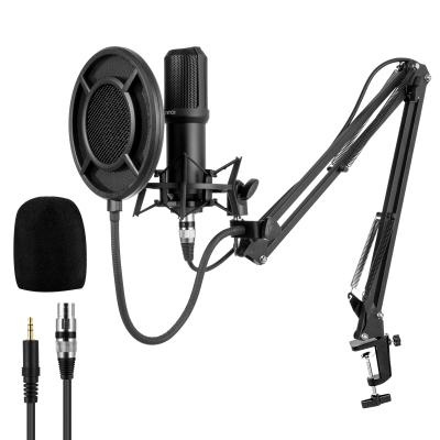 China USB Microphone Q10B Professional Recording Studio Condenser Microphone USB Mic For Karaoke Gaming Podcast Live Streaming for sale