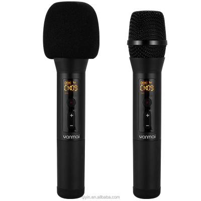 China Home Good Quality Handheld Phone Rechargeable Smart Handheld Condenser Party Microphone Wireless Microphone for sale