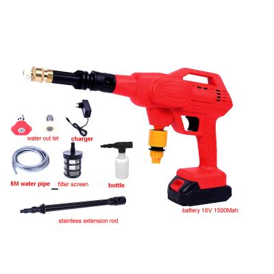 China Cheapest Mini High Pressure Car Washer 18V Car Pump 18V Cordless Cleaning High Pressure Cleaner/Residue Free Seal Lion Water Pump Pressure Washer for sale