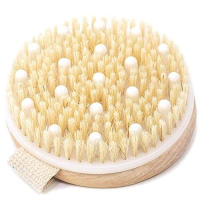 China All Natural Wholesale Custom Dry Skin Brush Wooden Body Bath Massager Brush With Massage Nodes for sale