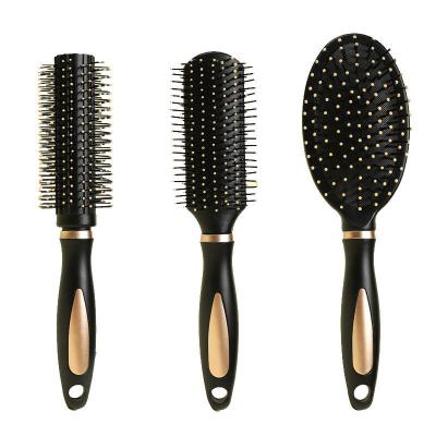 China Disposable Detangling Hair Brush Custom Logo 3pcs Set Detangler Brush Cepillo Para Cabello Wide Tooth Comb and Rat Tail Comb Set for Women for sale