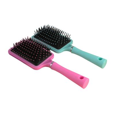 China Curved Disposable Pins Deatangling Airbag Massage Hair Brush Cushion Large Handle Salon Hair Straightener Soft Brush In Handbag Comb for sale