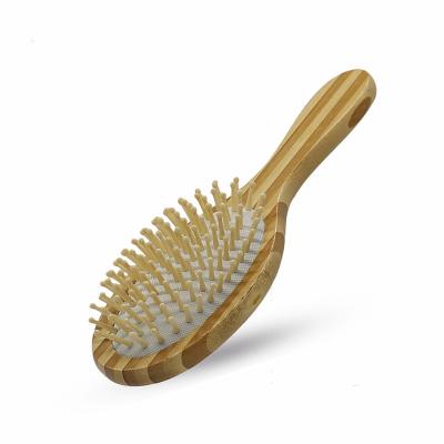 China Hot Sales 4g Short Timeline Factory With Good Quantity Original Logo Round Hair Brush Professional Custom Bamboo Walnut Wood for sale