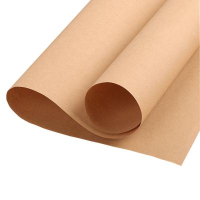 China 80-150ggsm Anticurl , 250gsm Custom Printing Brown Kraft Paper DIY Gift Wrapping Paper for sale