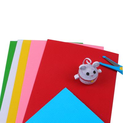 China Handmade Colorful Corrugated Paper 2 Layer A4 100pcs Corrugated Piping Paper for sale