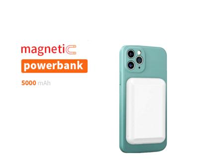 China 2021 Magnetic Fast Wireless Charger Adsorption Power Bank Portable Charger Power Bank Wireless Mobile Phone For iPhone 12 For Samsung Fast Charging for sale