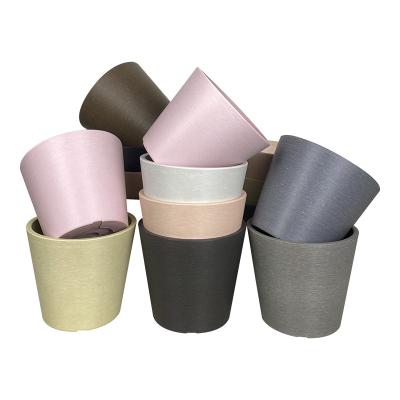 China Rows Cheap Resin Flower Pot Plant Pot Indoor Plant Pot Ceramic Glazed Grain Garden Plastic Plastic Accessories for sale