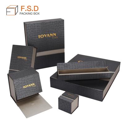 China FSD Handmade Paper Packaging Jewelry Boxes Custom Logo Paper Gift Box for sale