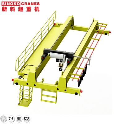 China Overhead Bridge Crane With Winch Trolley Double Girder Bridge Crane 30T Double Girder Electric Crane for sale