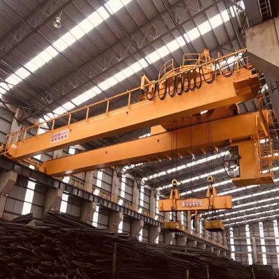 China Bridge Crane VVVF Control FEM Double Girder Magnet EOT Standard EOT Crane for sale