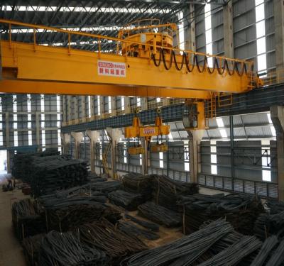 China Crane Double Beam Electromagnetic Bridge Crane Steel Billet Lift Bridge Electro Magnetic Bridge Crane for sale