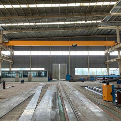 China Bridge Crane Customized 10T Single Girder Crane With Electric Hoist For Aerial Lifting Goods for sale