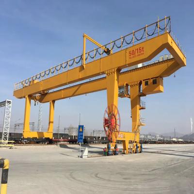 China Mobile Gantry Crane 45ton 50t Double Girder Shipping Container Lift Gantry Crane for sale