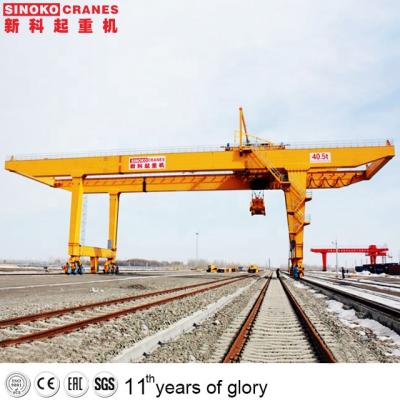 China Crane High Quality 40t 30m Rail Mounted Span Double Girder Container Port Gantry Cranes Design Cost Price For Sale for sale