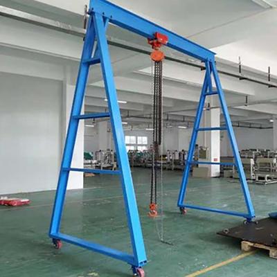 China Gantry Crane 5 10 20 Ton Simple Structure Manual Small Portable Gantry Crane for sale