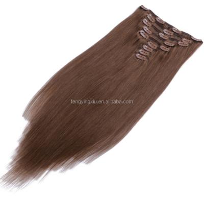 China Silky Straight 100% Unprocessed Wave Clips Hair Extension No Shedding No Tangle No Weft 100% Dry Remy Hair for sale