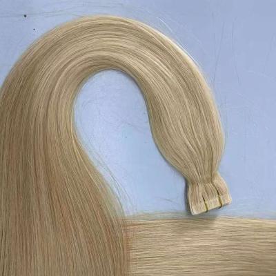 China Popular Hair Tape In Extensions 100% Virgin Remy Blonde Human Hair Vendors Weft Straight Seamless Skin Clip In Extension for sale