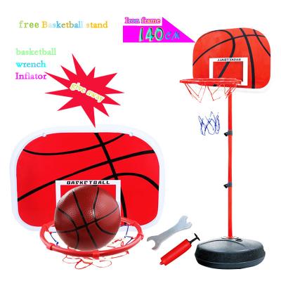 China Toy Sport Game Movable Basketball Hoop Set Height Adjustable With Basketball Stands And Basketball Pump For Outdoor Indoor Games for sale