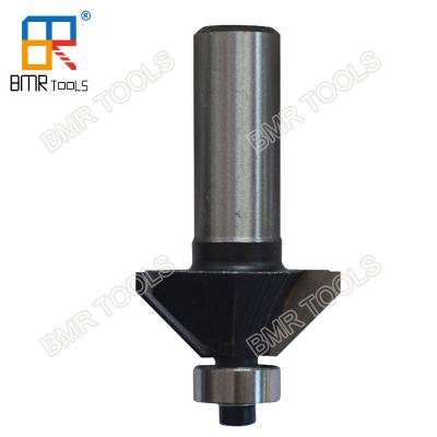 China BMR TOOLS High performance 45 Degree Chamfer Router Bit for Bevel Edging Wood with 1/2