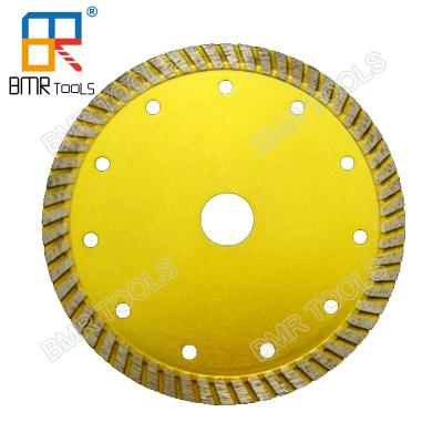 China Diameter 105mm in 20mm hole size diamond circus turbo blade for ceramic wet cutting for sale