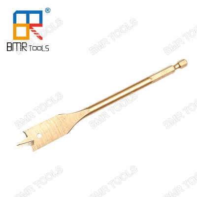 China BMR TOOLS Industrial Spade Paddle Flat drill 14mm Flat Wood Drill Bits High-Carbon Steel for sale