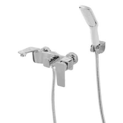 China New Product Thermostatic Luxury Wall Mounted Bathtub Faucets Mixer Hand Held Shower Faucet Set With Diverter for sale