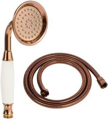 China Handheld Handheld Shower Rain Sprayer Without Switch Vintage Telephone Shaped Brass Ceramic Shower Head Set for sale