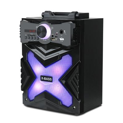 China BEST LED Flashing Light Portable Karaoke T626 Speaker Led Light Speaker Heavy Bass Sound Speaker for sale