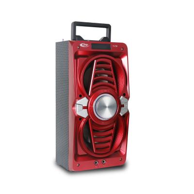 China LED Flashing Light Wireless Speaker 10W Indoor Outdoor Wooden Karaoke Speaker Function For Party Outdoor Indoor Speaker for sale