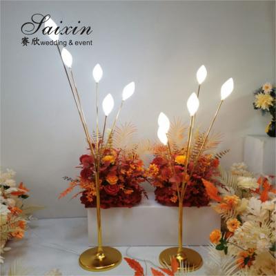 China Wedding Walkway Stand Lights Decoration 11 Head Flower LED Wedding Road Guidance Lights en venta