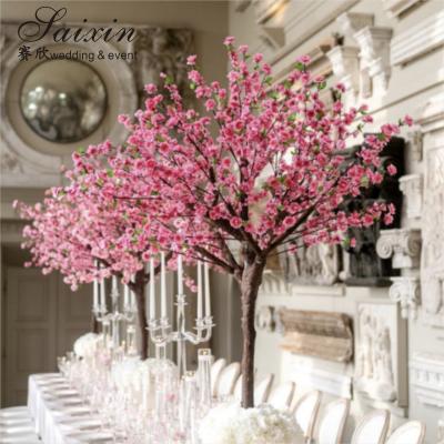 China Wedding Decoration Table Pink Tree Romantic Centerpiece Party Gift Wedding Pink Table Artificial Tree zu verkaufen