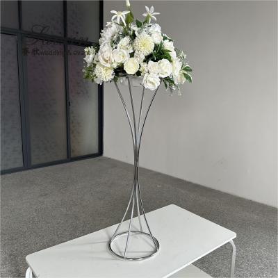 China Plantilla de flores de la mesa de la boda de plata 100cm en venta