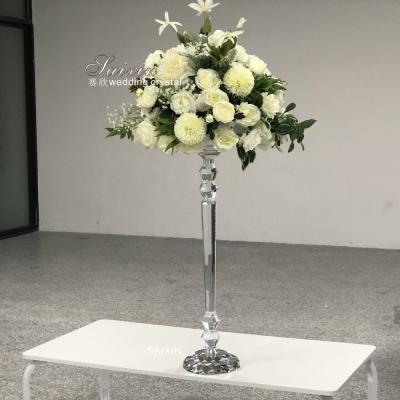 China Estante de flores del cementerio claro Central de la mesa de la boda Decoración 75CM en venta