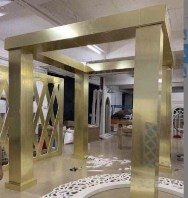 China ZT-220H-2 mirror pillars chuppah decoraiton stage wedding zu verkaufen