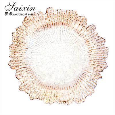 Chine Hot Sale Transparent Acrylic Wedding Charger Plates Table Decoration Wedding Plastic Charger Plates à vendre