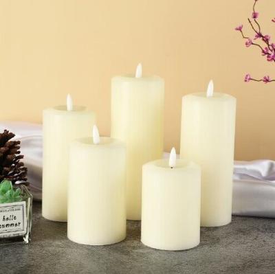 中国 Hot sale good quality  real wax LED pillar candle for weddings 販売のため